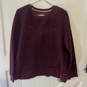 Burgundy CK sweatshirt